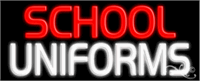 School Uniforms Neon Sign - Regular Design