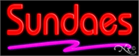 Sundaes Neon Sign - Regular Design