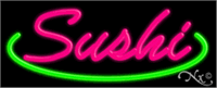 Sushi in Script Font Neon Sign - Regular Design