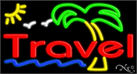 Travel Neon Sign - Large Size Design