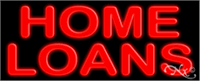 Home Loans Neon Sign - Regular Design