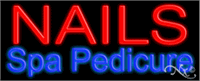 Nails Spa Pedicure Neon Sign - Regular Design