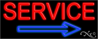 Service Neon Sign - Regular Design