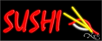 Sushi with Chopstick Graphic Neon Sign - Regular Design