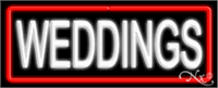Weddings Neon Sign - Regular Design