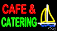 Cafe & Catering Neon Sign - Large Size Design