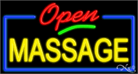 Open Massage Neon Sign - Large Size Design