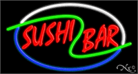 Sushi Bar Neon Sign - Large Size Design