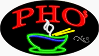 Pho Neon Sign - Oval Design