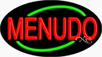 Menudo Neon Sign - Oval Design