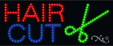 Hair Cut with Scissor Graphic LED Sign
