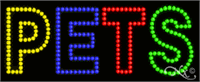  Pets LED Sign - Regular Design