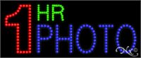 1 Hr Photo LED Sign - Regular Design