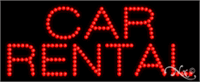Car Rental LED Sign