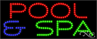 Pool & Spa LED Sign - Regular Design
