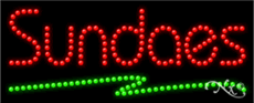 Sundaes LED Sign - Regular Design