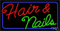 Hair & Nails - LED Sign