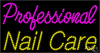 Professional Nail Care - LED Sign - Regular Design