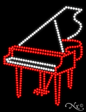 Piano - LED Sign - Regular Design