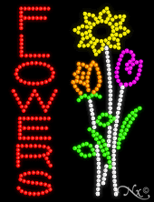 Flowers - LED Sign
