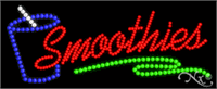 Smoothies with Cup Graphic LED Sign - Regular Design