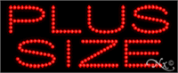Plus Size LED Sign - Regular Design