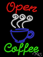 Open Coffee - LED Sign