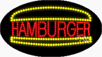Hamburger LED Sign - Flashing Design