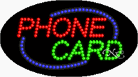 Phone Card LED Sign - Flashing Design