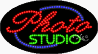 Photo Studio LED Sign - Flashing Design