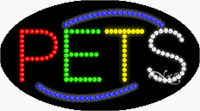 Pets LED Sign - Flashing Design