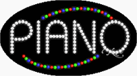 Piano LED Sign - Flashing Design
