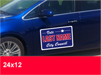 Campaign Special - 24'' x 12'' Magnetic Car Signs. Sold Per Pair