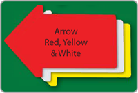 arrow yard signs