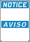 Custom OSHA Bilingual Notice Sign - PVC Plastic