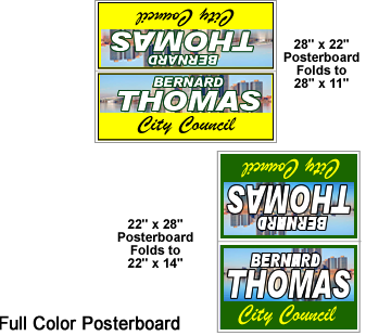 Digitally Printed Poster Board Yard Signs