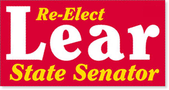 Political Bumper Stickers - Two Color - 3 3/4