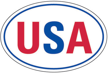 Oval Bumper Stickers - #408 Two Color - 4