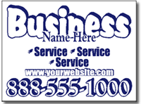 Contractor Yard Sign Design CON07 - One Click Kit - Construction Sign