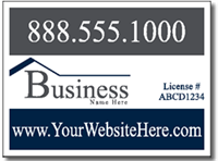 Contractor Yard Sign Design CON10 - One Click Kit - Roof Clip Art