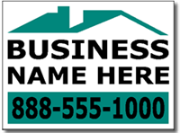 Roofing Company Yard Sign Design CON11 - One Click Kit