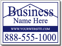 Contractor Yard Sign Design CON14 - One Click Kit - Roof Art
