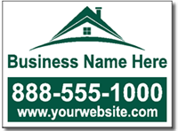 Contractor Yard Sign Design CON15 - Roofing Company Design