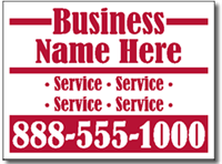 Contractor Yard Sign Design CON16 - Construction, Plumbing, Painting Work