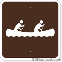 Canoeing- 24x24 Marine Sign