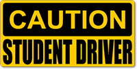 Caution Student Driver Magnetic Car Sign
