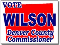 Colorado Political Yard Sign With Stands