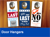 Campaign Special - 3 1/4'' x 8'' Door Hangers - 250 Quantity