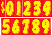 11 1/2 Inch Tall Red & Yellow Starte11 1/2 Inch Tall Red & Yellow Starter Kit - For Car Dealershipsr Kit