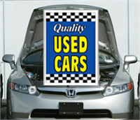 Blue Under The Hood Single Sign - Qualtiy Used Cars